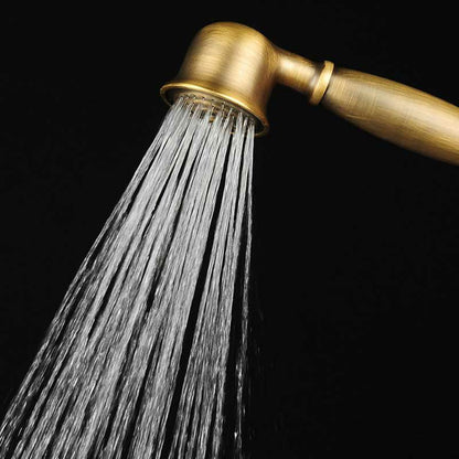 Brass Handheld Shower Head with Hose Wall Mounted