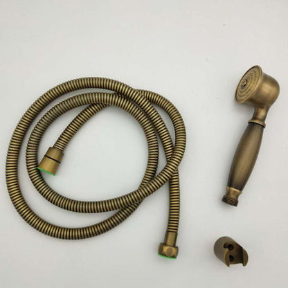 Brass Handheld Shower Head with Hose Wall Mounted