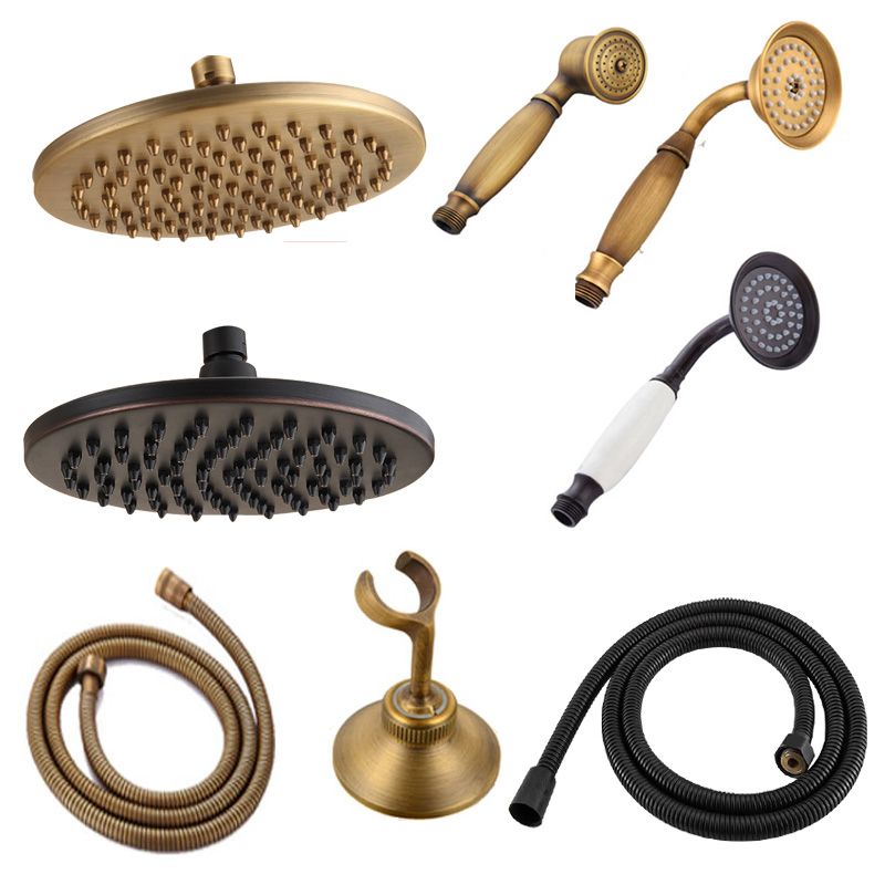 Brass Handheld Shower Head with Hose Wall Mounted