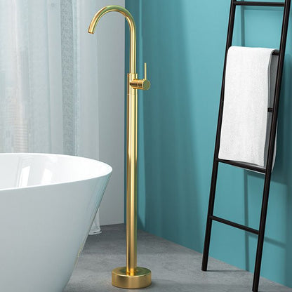 Freestanding Bathtub Faucet Floor Mounted Copper