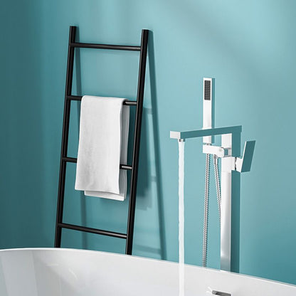 Freestanding Bathtub Faucet Floor Mounted Copper