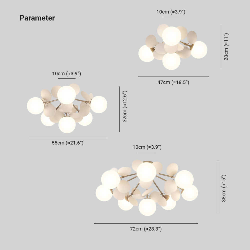 Flower Branch Chandelier Modern Ceiling Light
