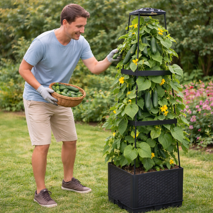 Self-Watering Tomato Planter with Trellis Box