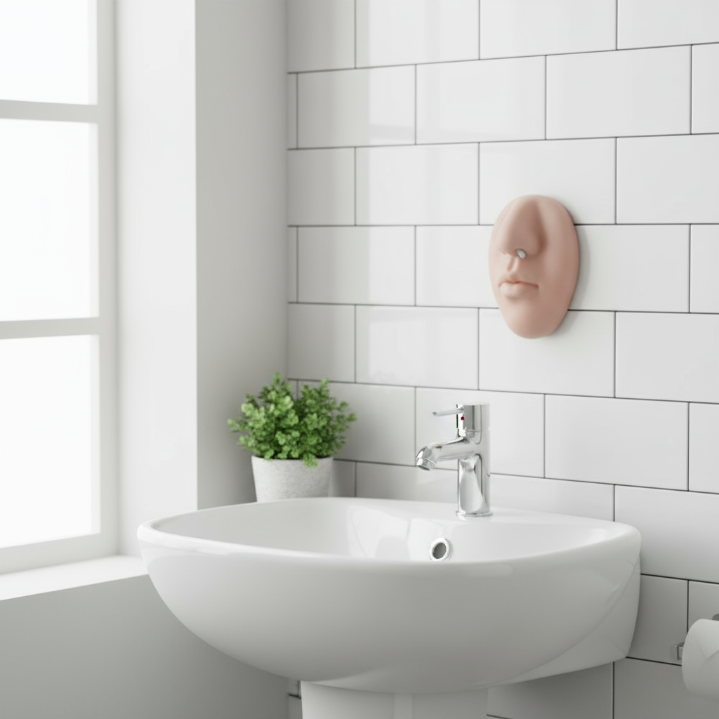 Nose-Shaped Wall-Mounted Soap Dispenser