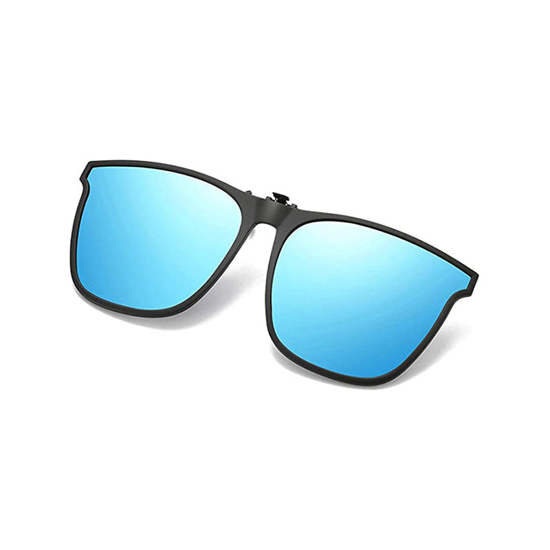 Polarised Clip-On Flip-Up Sunglasses – UV400 Protection, Fits Over Prescription Glasses