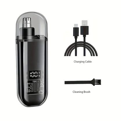 Portable Nose & Ear Hair Trimmer – Rechargeable Precision Grooming Tool for Men & Women