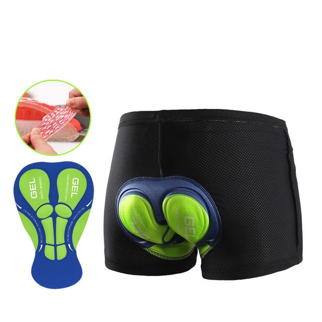 Unisex cycling shorts with chamois - breathable, quick-drying, water-repellent, and comfortable fit