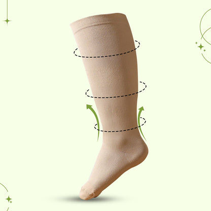 Wide Calf Compression Socks – Plus Size Support Stockings