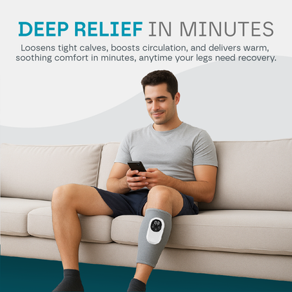 Cordless Leg & Calf Massager with Heat - Air Compression