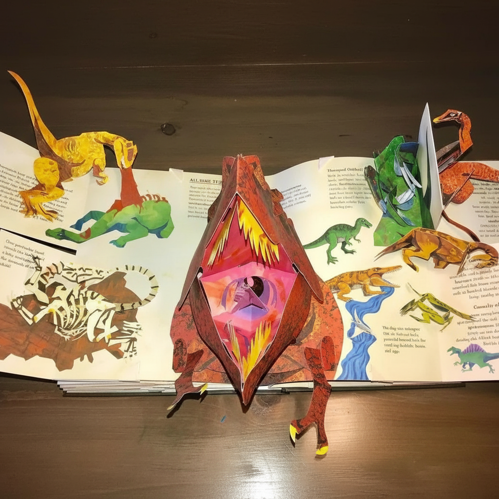 3D Pop-Up Dinosaur Book – Interactive Kids Storybook