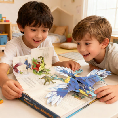 3D Pop-Up Dinosaur Book – Interactive Kids Storybook
