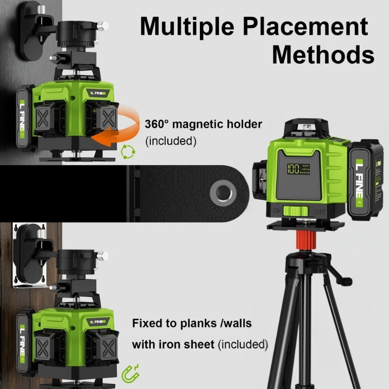 16-Line 4D Laser Level – Self-Levelling Precision Tool