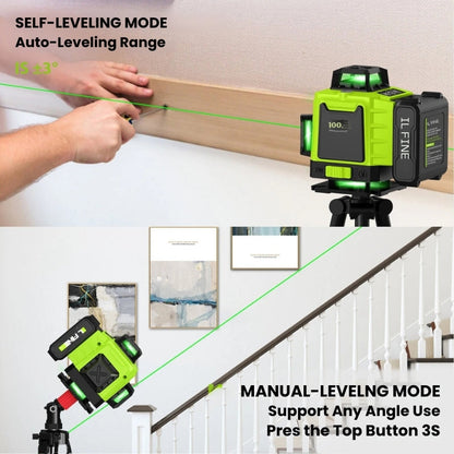 16-Line 4D Laser Level – Self-Levelling Precision Tool