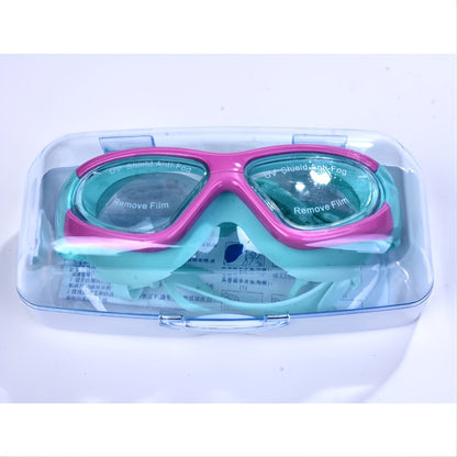 Children's swimming goggles with large frame – anti-fog