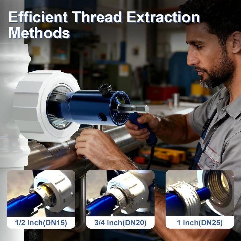 3-in-1 Broken Pipe Thread Extractor, 1/2, 3/4 and 1 Inch product image 7