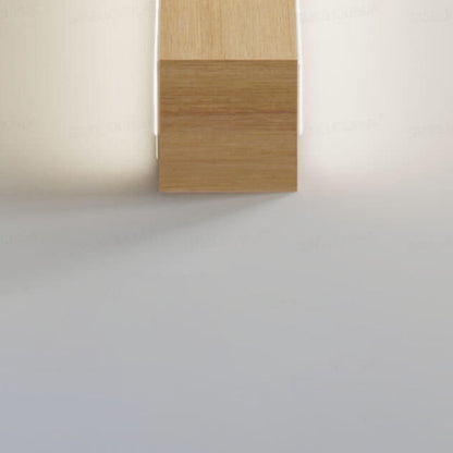Japanese LED Wall Light Solid Wood Accent Lamp