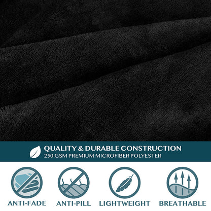 Cozy Fleece Blanket with Pocket – Soft Warm Throw Blanket