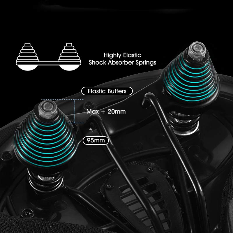 Extra Wide Bike Saddle – Comfort Padded Bicycle Seat