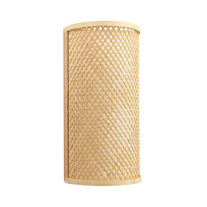 Bamboo Wall Lamp Minimalist Flush Mount Light