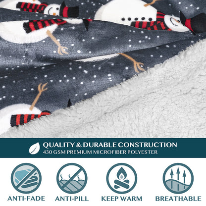 Cozy Fleece Blanket with Pocket – Soft Warm Throw Blanket