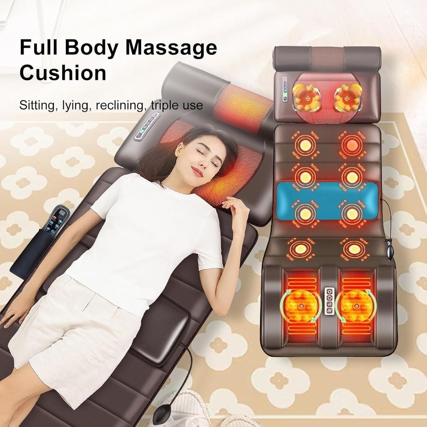 5-in-1 Full Body Massager – Heat, Vibration & Kneading