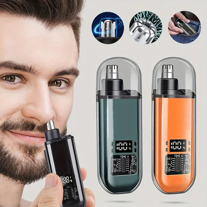 Portable Nose & Ear Hair Trimmer – Rechargeable Precision Grooming Tool for Men & Women