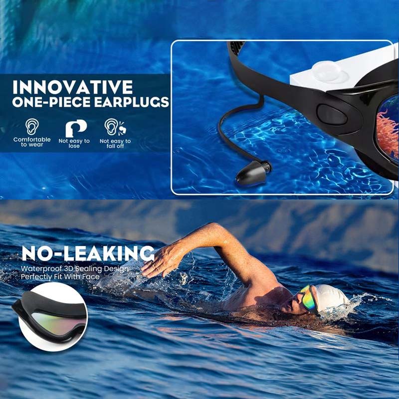 Anti-Fog Swim Goggles Wide View Swimming Glasses