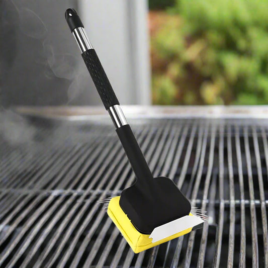 Steam Cleaning Grill Brush with Scraper