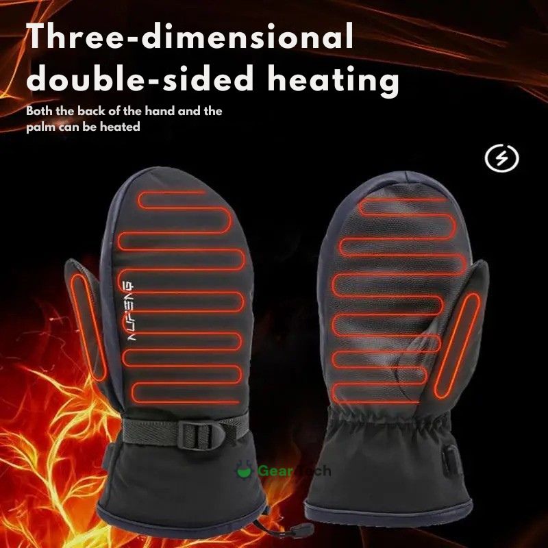 Rechargeable Heated Gloves – Waterproof Winter Ski Gloves