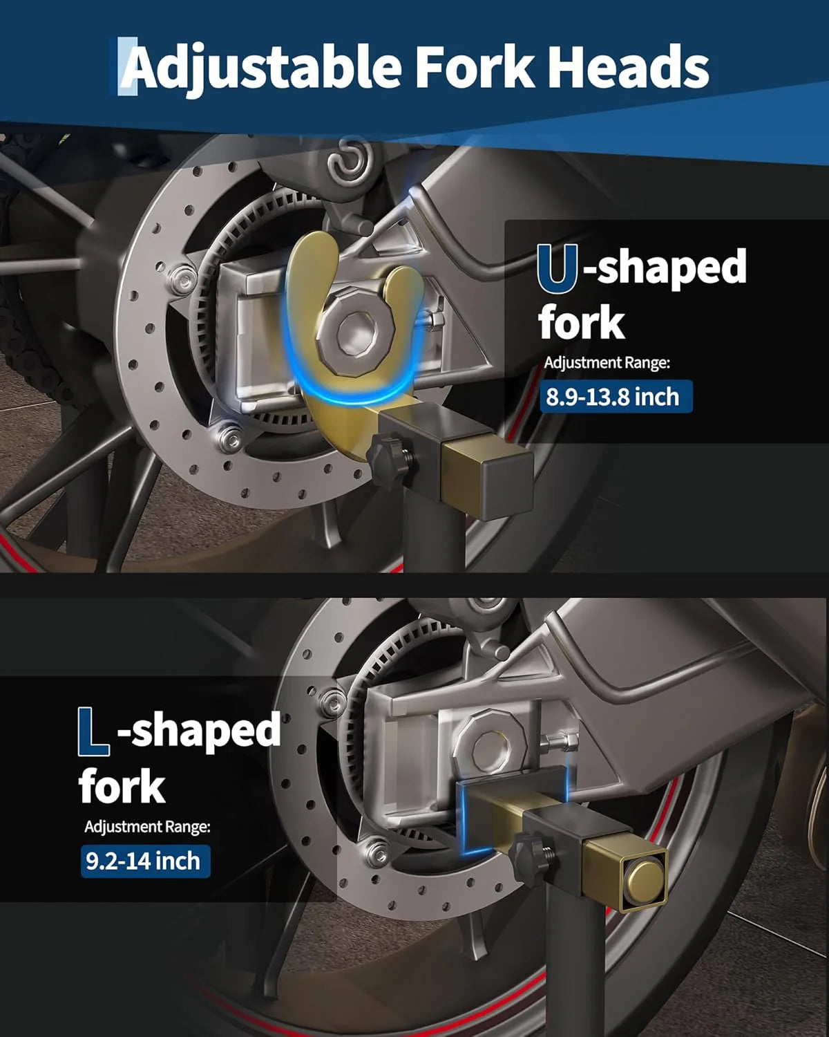 Motorcycle Front & Rear Lift Stand 850lb