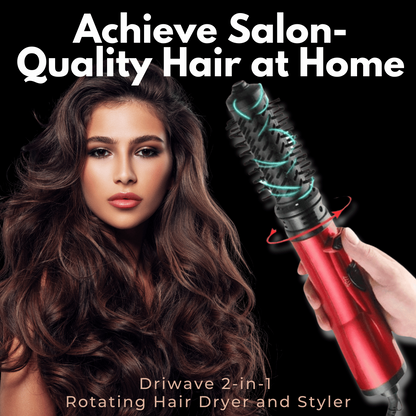 3-in-1 Rotating Hair Dryer Brush – Curling Styler