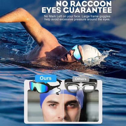 Anti-Fog Swim Goggles Wide View Swimming Glasses