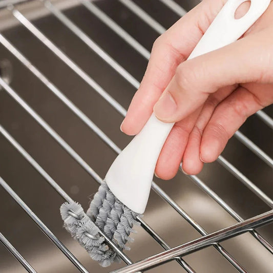 V-Shaped BBQ Grill Brush with Scraper