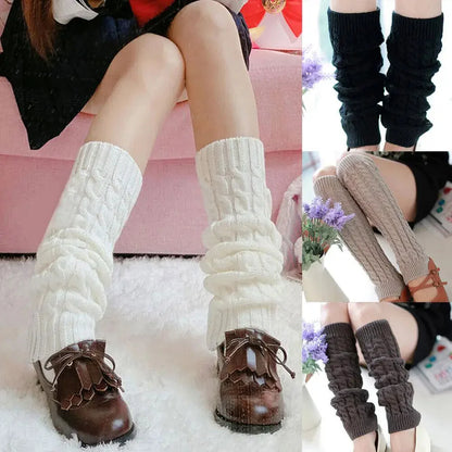 Women’s Knitted Leg Warmers – Autumn Winter Warm Foot Covers