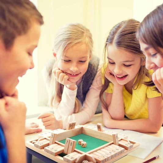 Wooden Number Board Game – 2–4 Player Family Maths Game – image 1