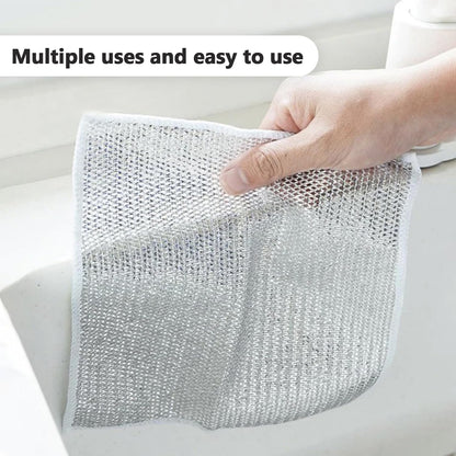 Stainless Steel Wire Dishcloth – Heavy Duty Scrubber Pad
