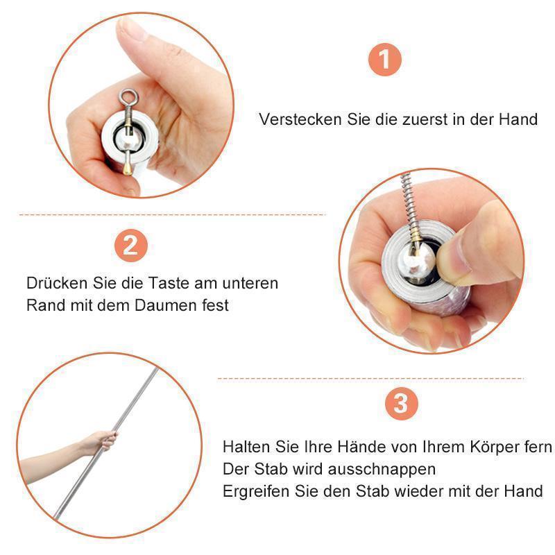 Portable Self Defense Metal Rod – Telescopic Safety Baton
