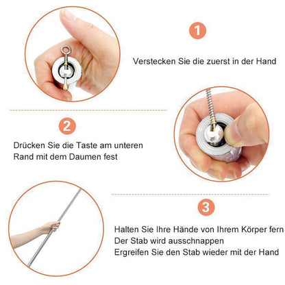 Portable Self Defense Metal Rod – Telescopic Safety Baton