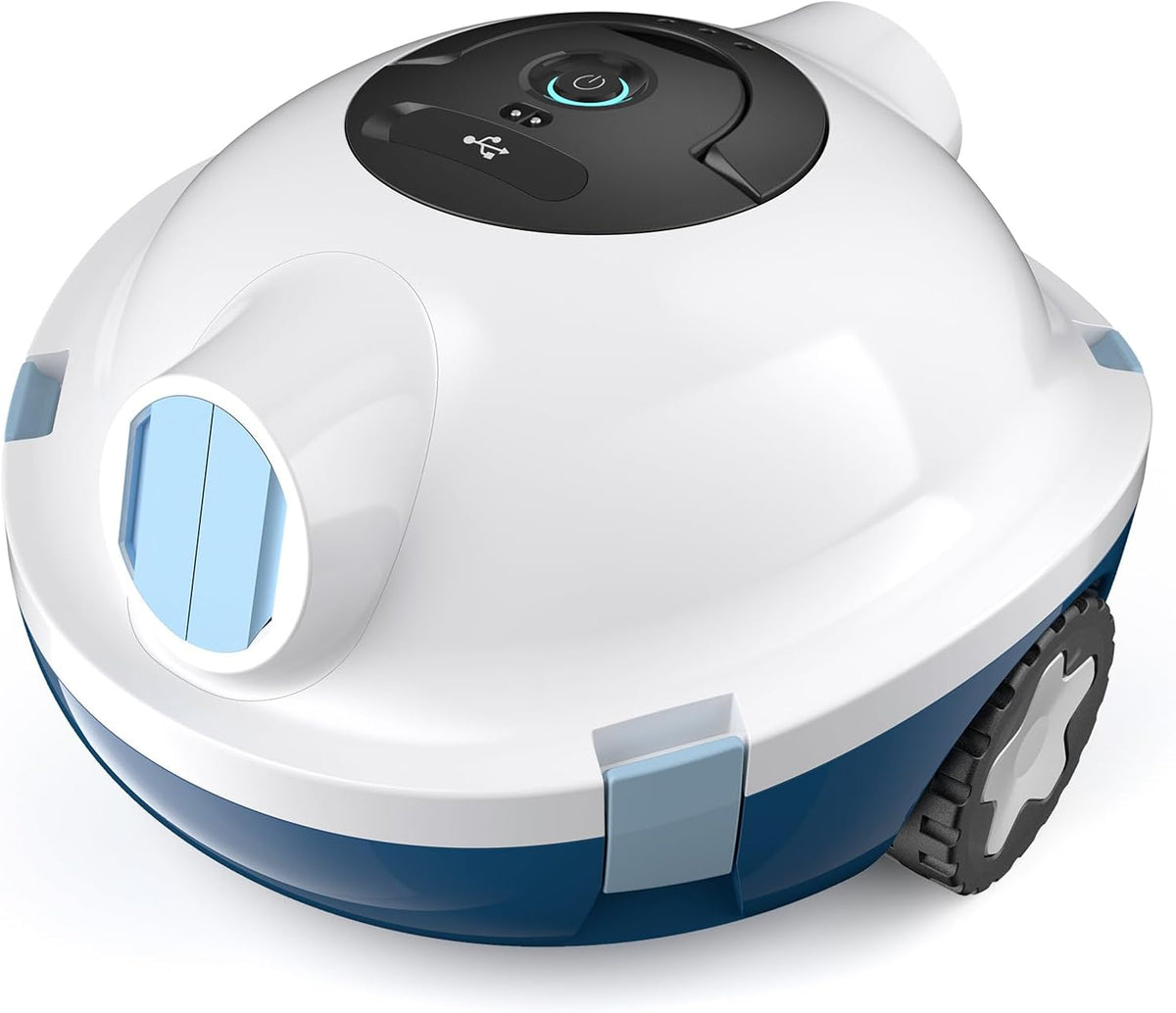 Cordless robotic pool cleaner with 120 minute runtime and self-parking – image 1