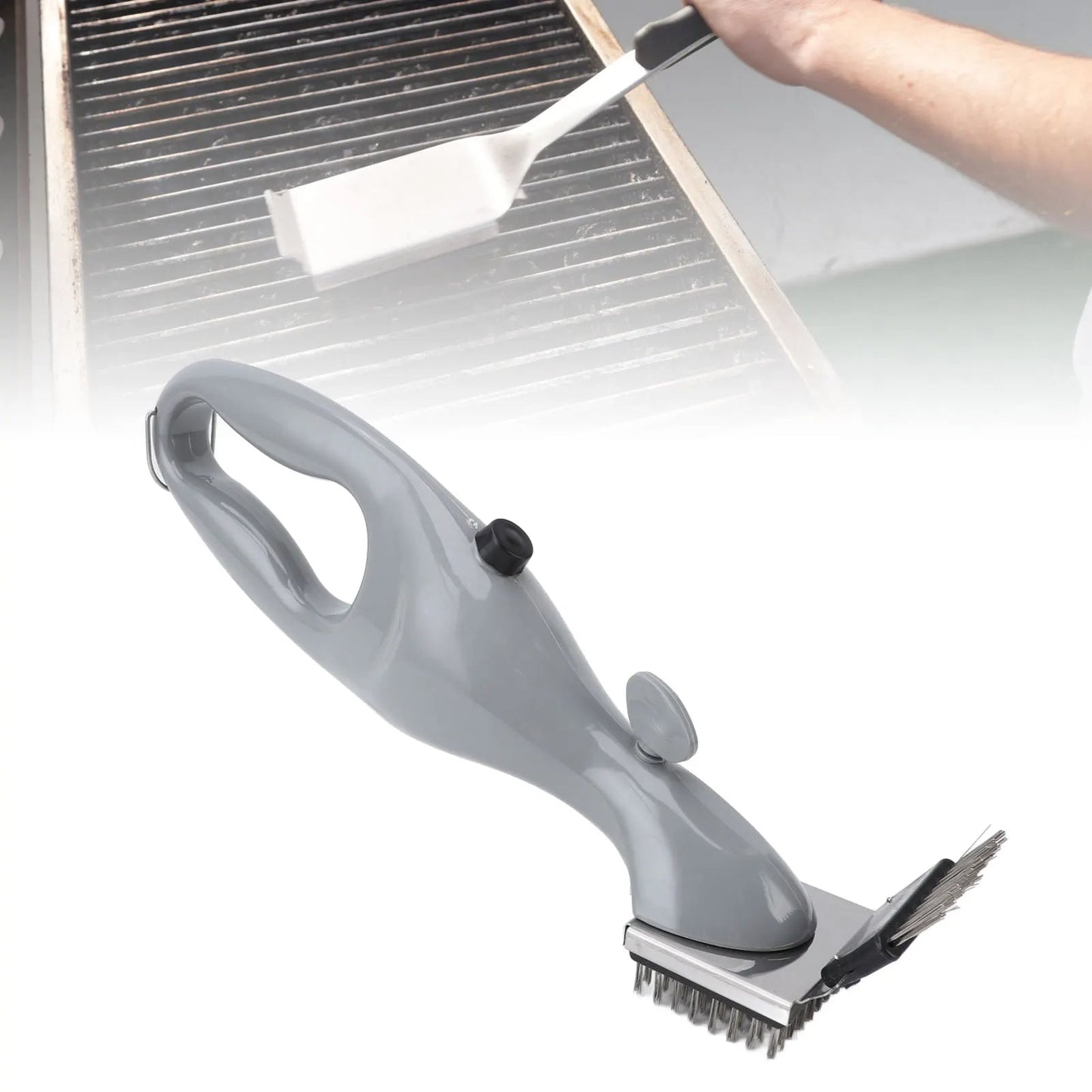 Steam Cleaning BBQ Grill Brush with Scraper