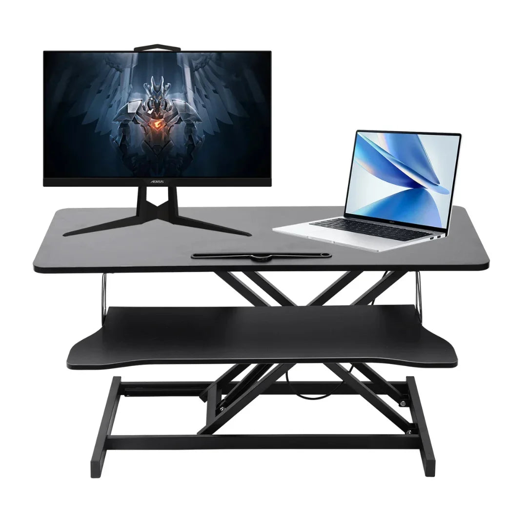 37-Inch Standing Desk Riser – Dual-Tier Sit-Stand Converter