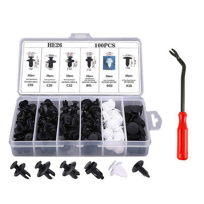 Car Trim Fastener Clip Set – Nylon Rivet & Removal Tool Kit – image 8
