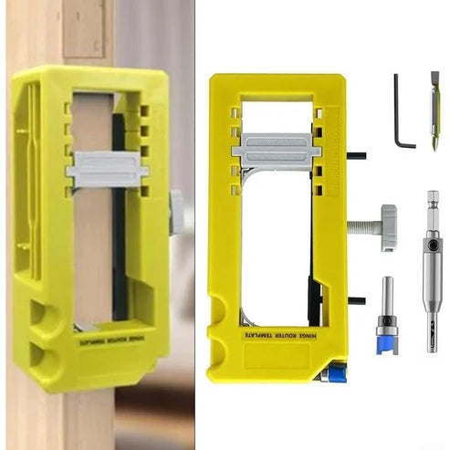 Precision Hinge Mortise Jig – Adjustable Router Template for Door Installation
