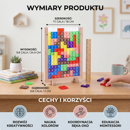 Wooden puzzle blocks for children from 2 years old