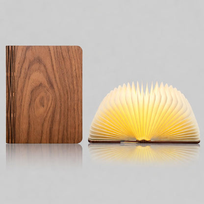 Wooden Book Lamp