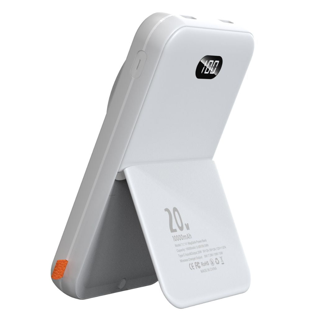 2-in-1 10,000mAh Wireless Power Bank with USB-C Charging