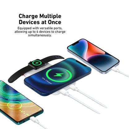 2-in-1 10,000mAh Wireless Power Bank with USB-C Charging