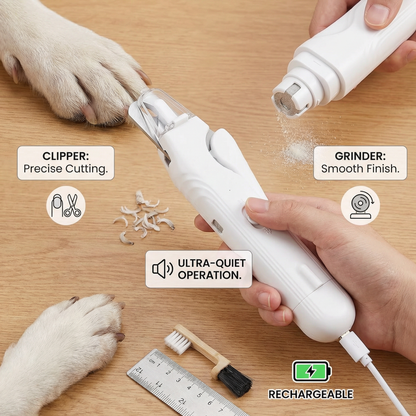 2-in-1 Rechargeable Dog Nail Clipper and Grinder – image 3