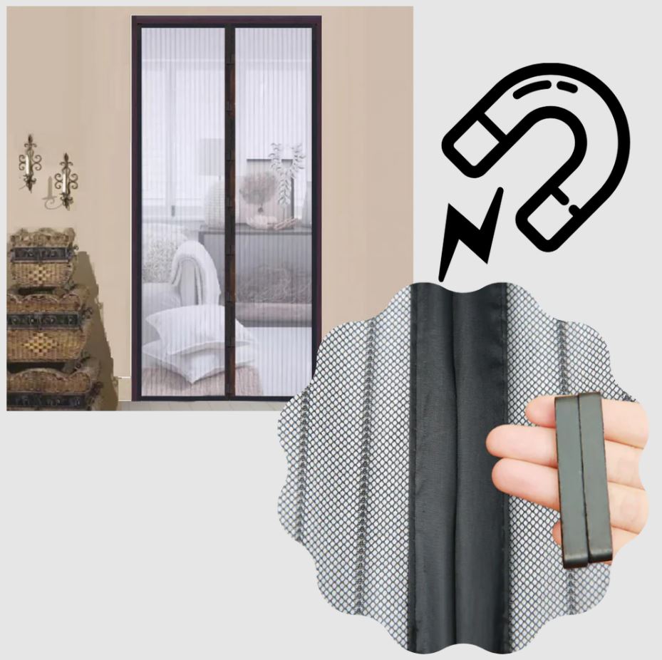Magnetic mosquito net for door
