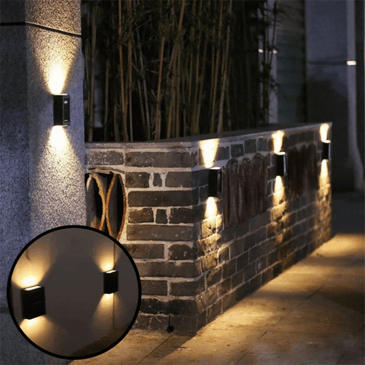 LED Solar Wall Light Warm White IP65 – Wireless for Garden and Terrace